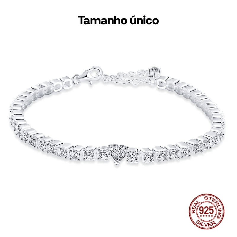 Pulseira em Prata Esterlina 925 para Mulheres, Charme e Sofisticação Feminina - Kôda Store