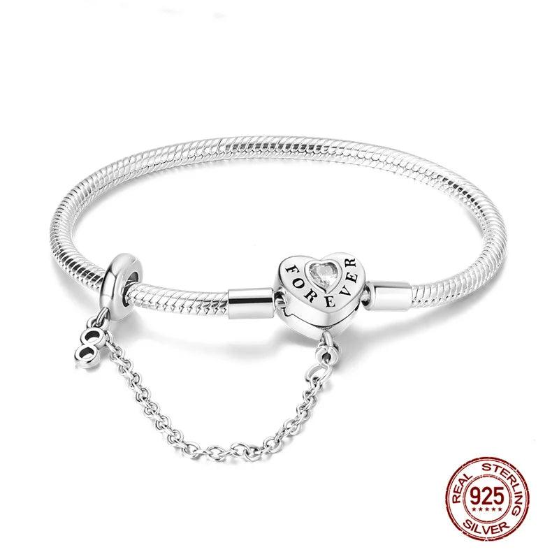 Pulseira em Prata Esterlina 925 para Mulheres, Charme e Sofisticação Feminina - Kôda Store