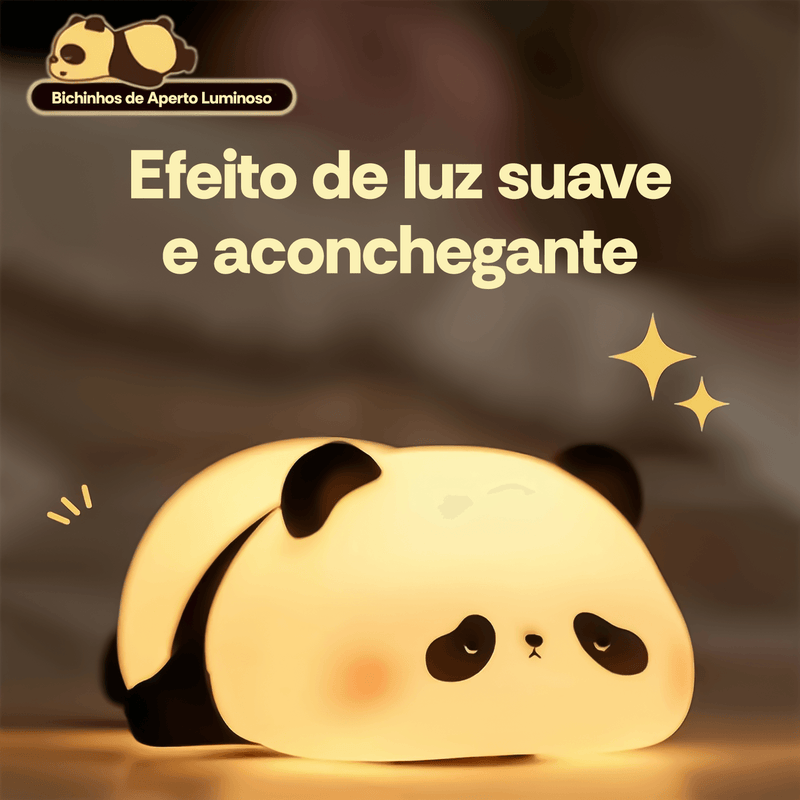 Bichinhos de Aperto Luminoso, Panda, Coelho, Ovelha, Porco e Hipopótamo com carregamento USB - Kôda Store