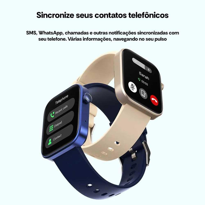 Smartwatch COLMIP71 Masculino e Feminino, Resistente a Água, Recebe Notificações, Monitoramento de Saúde e Mais - Kôda Store