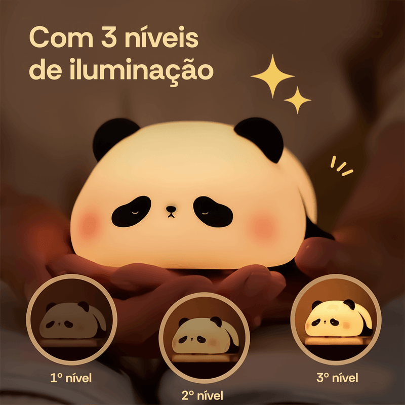 Bichinhos de Aperto Luminoso, Panda, Coelho, Ovelha, Porco e Hipopótamo com carregamento USB - Kôda Store