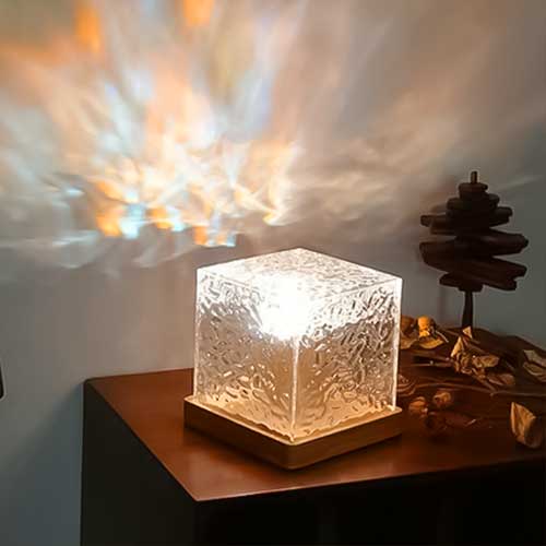 Lâmpada de Cristal Com 16 ou 3 Cores, Decore o Seu Quarto